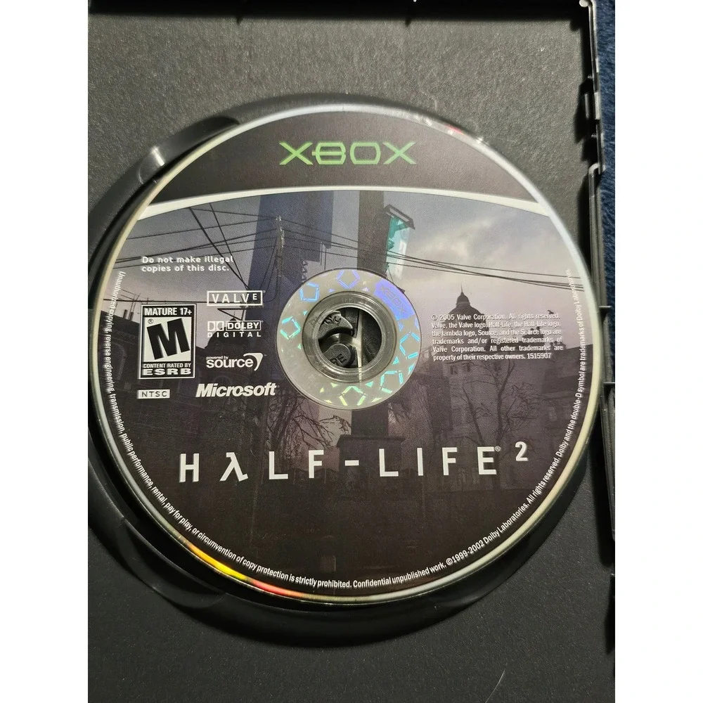 Half-Life 2 Valve Original Microsoft Xbox 2005 Hollywood Video Rental Edition